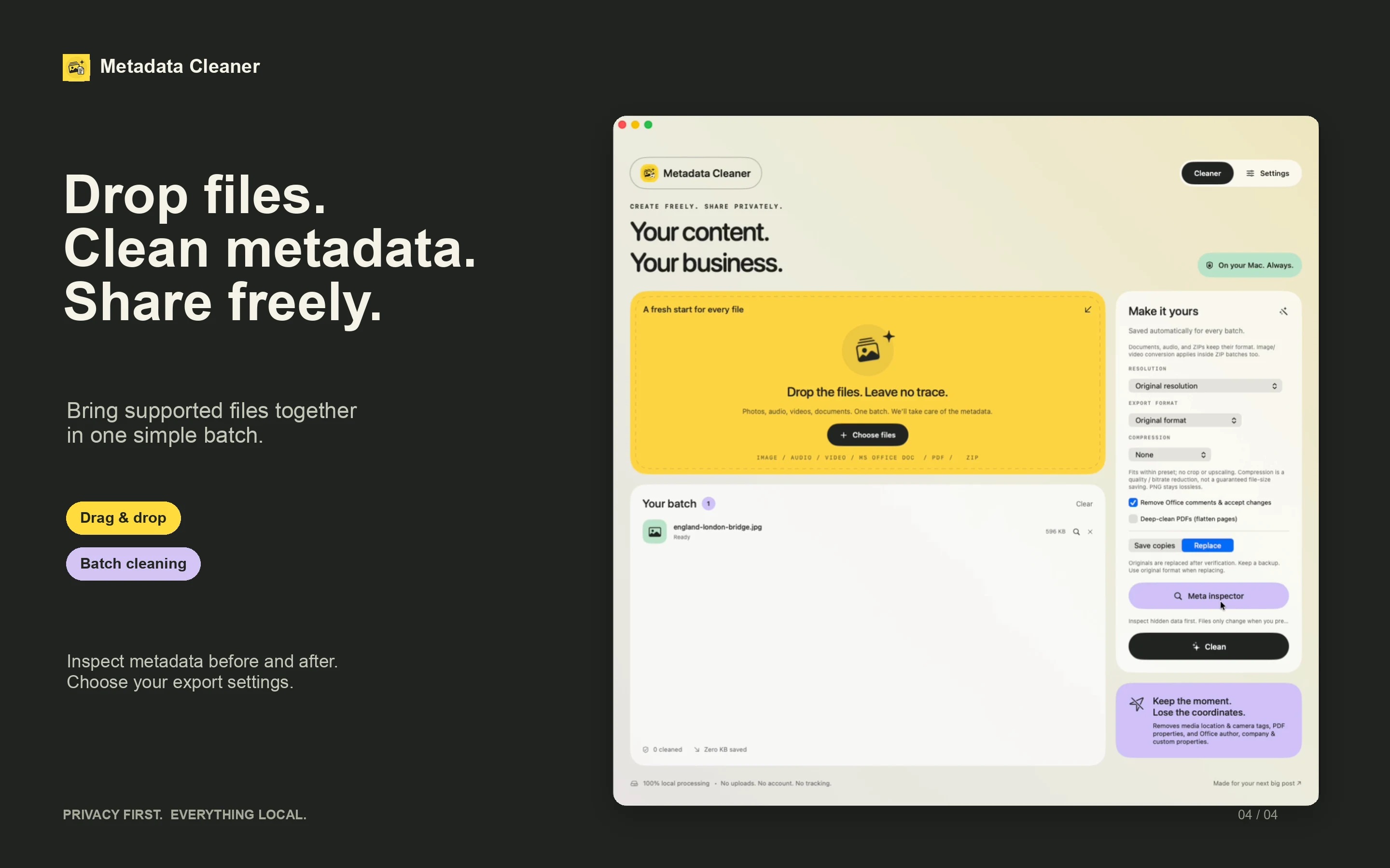 Metadata Cleaner photo 4